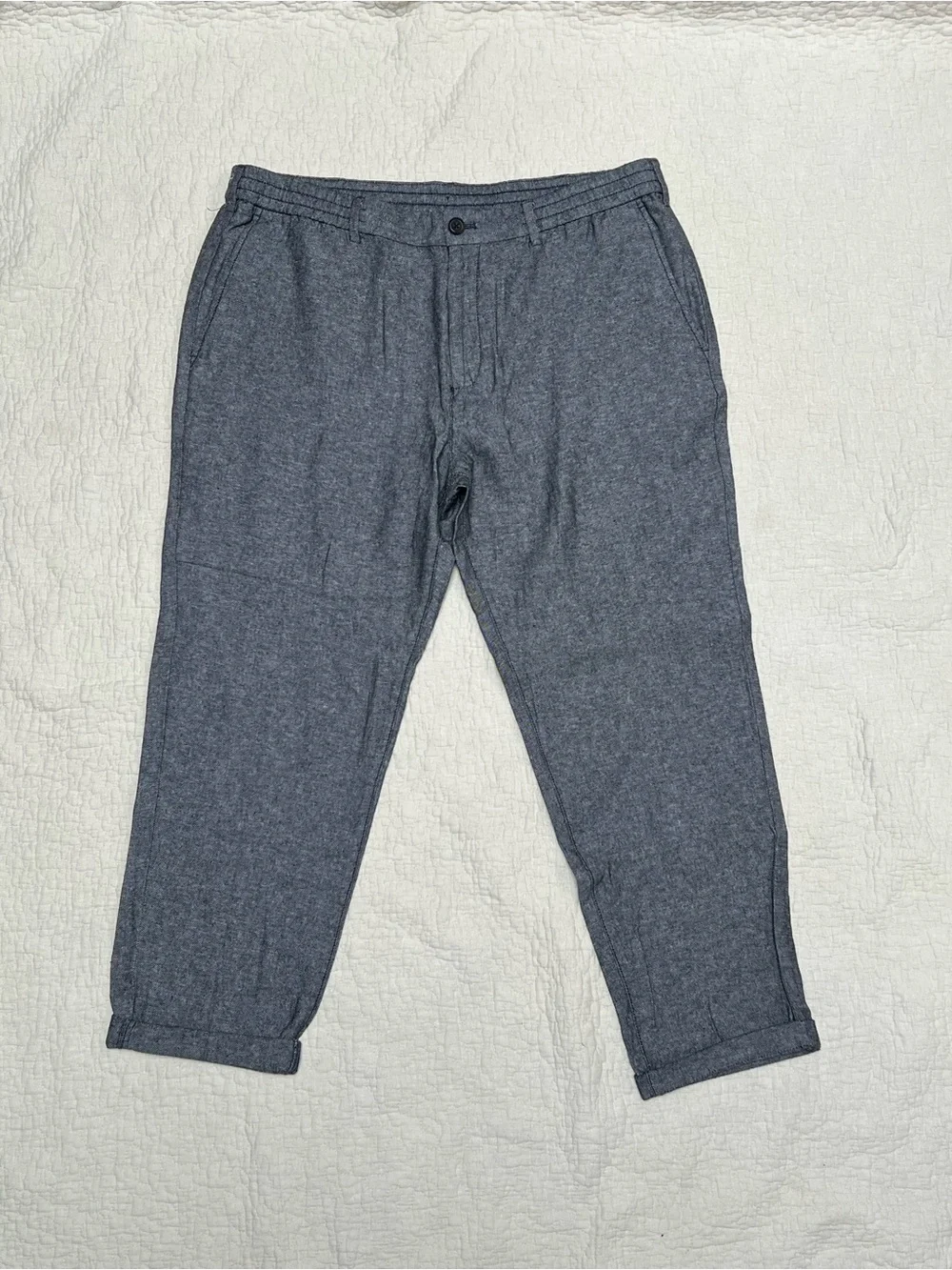 Banana Republic Men's Heather Blue Chinos